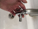 新柳城厨房水龙头转接头一进二出一分二接洗碗机洗衣机4/6分三通接头 17号 外24转外22细牙接头 实拍图