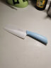 MAYAMIYA 日本纳米陶瓷刀菜刀切片刀切肉刀锋利的刀抗氧化 不生锈 baby蓝 实拍图