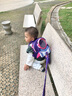UEK 防走失书包1-3岁幼儿园小书包男女孩宝宝防走丢可爱儿童双肩书包 小火箭紫色1-3岁 实拍图