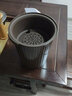 收米带过滤网塑料茶渣桶茶水桶功夫茶漏废水倒掉泡茶叶收纳垃圾桶小号 棕色1个装 实拍图
