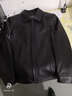 雪豹【特价】真皮皮衣男秋冬绵羊皮薄款商务休闲翻领男士皮夹克外套 黑色 170/92A(48) 实拍图