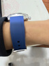 积优（JEAYOU）轻便运动表带橡胶表带适用浪琴康卡斯万国欧米茄海马300沛纳海宝珀百年灵帝舵豪利时万宝龙手表带 蓝色 20mm 针扣 实拍图