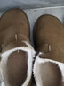 回力厚底勃肯大棉鞋女款加绒外穿毛毛鞋冬季学生保暖加棉加厚雪地靴 卡其色 39 实拍图