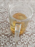乐美雅 钢化玻璃杯泡茶杯牛奶杯微波炉水杯家用带把耐热茶杯早餐麦片杯 能量+透明玻璃盖450ml1只 实拍图