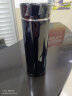 希诺（HEENOOR） 保温杯男女士不锈钢真空车载水杯礼盒装 商务办公便携茶杯 420ml-紫罗蓝黑 实拍图