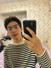 跃光近视眼镜男防蓝光眼睛框可配眼镜大框防电脑辐射护目镜片女眼镜片 黑银（时尚款） 镜架 实拍图