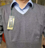 七匹狼V领秋衣秋裤男士纯棉保暖内衣套装青年薄款打底全棉毛衫线衣线裤 【V领套装 百分百纯棉】深麻灰 XL (175)推荐 130-150斤 实拍图