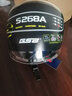 GSB摩托车头盔3C认证半盔男女用冬季保暖通勤踏板电动车头盔G268A 哑黑配透明镜片+顺丰快递 L（56-58头围） 实拍图