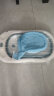 十月结晶婴儿洗澡盆新生儿大号可折叠宝宝浴盆格洛里蓝浴盆浴网浴垫3件套 实拍图