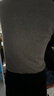 KJ法国KJ加绒加厚保暖打底衫女冬季修身半高领针织衫纯色大码内衣 深灰色 L 实拍图