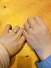 妤徽假钻戒莫桑石 韩版钻戒一对情侣结婚仿真对戒活口可调节戒指道具 情侣对戒+一个对戒绒盒 实拍图