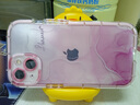 范塔希 ins小众晕染苹果14手机壳iphone13promax硅胶12软壳14pro情侣防摔女款 粉色晕染线条 夜光壳 iPhone 13 实拍图