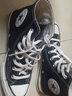 匡威（Converse）帆布鞋男鞋女鞋2025新款夏季1970S三星标经典高帮运动鞋休闲鞋 1970S黑色高帮162050C 36 实拍图