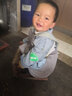 小素材婴儿马甲秋冬儿童背心新生幼儿男女宝宝春秋纯棉夹层加绒小马夹冬季 欢乐企鹅夹棉马甲蓝 90码（1岁半-3岁） 实拍图