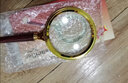 均璞 放大镜手持超高清高倍放大镜专业老人阅读放大镜儿童学生看书30倍放大镜子放大镜 大号红木手柄放大镜（80mm） 实拍图