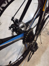 EG7山地自行车成人学生变速越野单车双减震赛车26寸青少年男女 三刀【升级减震 轻量铝架】黑蓝 24寸27速【适合：145-165CM】 实拍图