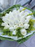 来一客鲜花速递33朵粉玫瑰花束送闺蜜生日全国同城花店送花 33朵白玫瑰花束勿忘我款 实拍图