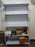 帆影 仓储货架家用阳台置物架多层落地超市仓库展示架架子角钢储物架 白色【全套三角片固定 加厚】 长60*宽40*高*180五层 实拍图