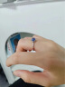 IL&CO尤珂生日礼物「云卷织梦」18K金蓝宝石钻石戒指菱形送老婆礼物 11号 晒单实拍图