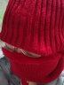 潮人心（CHAO REN XIN） 加绒头套防寒面罩保暖包头帽子骑行摩托电动车男女士户外滑雪护脸冬季 酒红色 实拍图