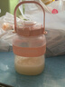 摩飞电器（Morphyrichards）二代榨汁桶榨汁机1L大容量无线充电多功能便携式户外旅行果汁炸榨汁杯 小方桶MR9805 落樱粉 实拍图