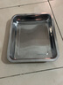 翡畅 304不锈钢方盘加厚深托盘长方形餐盘饺子烧烤蒸饭盘菜盘蒸饭柜 浅盘35.5cmX26.5cmX2cm 实拍图