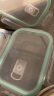 拜杰高硼硅玻璃饭盒上班族微波炉冰箱保鲜盒 700ml两隔+长形700ml+包 实拍图