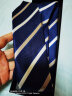 GLO-STORY手打领带 8cm男士商务正装潮流领带礼盒装 藏青色 实拍图