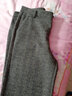 洒模之恋羊毛呢阔腿裤子女秋冬季加厚高腰长裤直筒宽松呢子休闲裤 灰色 32 实拍图