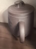 尊壶 紫砂杯宜兴手工紫砂过滤茶杯办公功夫紫泥茶具杯375ml 紫泥刻品茶图 实拍图
