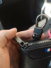 皮尔卡丹钥匙包男士真皮拉链锁匙简约多功能汽车钥匙扣个性卡包男 【黑色】 实拍图