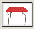 尚易沃格 折叠桌正方形家用吃饭桌子户外简易麻将牌桌小户型餐桌椅小方桌 魅力红86F 双梁 实拍图