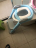 Joying Baby儿童坐便器辅助器马桶梯椅女宝宝小孩男孩厕所马桶架盖婴儿座垫圈 阶梯式座便器 蓝色 2个白色软垫 实拍图