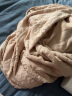 沐凡（mufan）全棉毛巾被冬季单双人加厚型毯子老式纯棉毛巾毯空调被学生四季盖毯儿童午睡毛毯子 欧雅棕色 150*200cm 实拍图