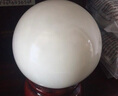 汉白玉 萤石夜明珠原石夜光球夜光石冰洲石摆件 超亮 直径15厘米(绿光) 实拍图
