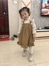 G.duck女童连衣裙春秋季儿童装2025年新款小童洋气3-7岁女宝宝公主裙子 卡其色 100 适合身高90-100cm年龄1-2岁半 实拍图