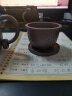 吉羊 宜兴柴烧窑变紫砂杯办公茶杯纯手工制内胆过滤 茶禅一味杯380ml 翡翠金砂 实拍图