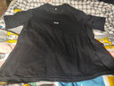 啄木鸟纯棉短袖t恤男士圆领夏季潮流宽松复古港风半袖青少年ins风上衣服 AZ521黑色 L 实拍图