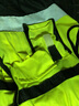 领导款反光背心摩托车骑行安全服施工地马甲反光衣外套骑行交通 黄色 实拍图