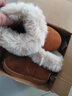 巴布豆儿童棉拖鞋冬季宝宝3-6岁男童女童软底加绒保暖鞋防水防滑雪地靴 2016驼色 22 内长15cm 适合脚长13.5-14cm 实拍图