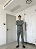 恒源祥男士内衣秋衣秋裤套装保暖内衣100％纯棉抗菌薄款打底棉毛衫冬季 【100%纯棉】深灰+浅灰(圆领2套) 2XL (180/105) 实拍图