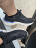 鸿星尔克（ERKE）【天马】跑步鞋男春季力中和轻便缓震耐磨防滑运动鞋弹软鞋子 正黑/信号紫（男款） 44 实拍图