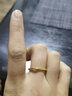 微奢妙珠方形黄金戒指999足金素圈光面指环3D硬金几何形小方戒女抖音同款 15号 实拍图