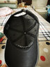 欧美范ins原宿复古洗水做旧牛仔棒球帽子男女街头百搭鸭舌帽 黑灰色 可调节 实拍图