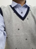 prenomen保暖衬衫男士长袖假两件冬季加绒加厚商务休闲衬衣领拼接毛衣针织 1615 XXXL 晒单实拍图