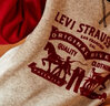Levi's李维斯儿童装男童加绒卫衣秋冬款洋气拜年服长袖上衣宽松潮衣服 【冬季加绒】大丽花红 110 /56 【建议身高104-110cm】 实拍图