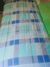 柳伊（Liuei） 纯棉床单宿舍单人床被单单件大学男寝室学生上下铺学校全棉褥单 蓝绿格斜纹 150x220cm床单单件【单人床用】 实拍图