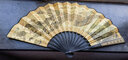 臻品金藝古风折扇男中国风10寸丝绸绢布扇子中式客厅家居手工装饰品摆件 清明上河图黄色【10寸】 实拍图