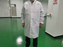 窈嘉长袖白大褂实验服学生白色大衣男女护士服医师医生服食品厂工作服 中厚款松紧袖口 185/3XL 实拍图