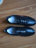 FKF男鞋春夏季新款皮面防水运动鞋子男士百搭休闲板鞋软底防滑跑步鞋 RF-A999蓝红 42 实拍图